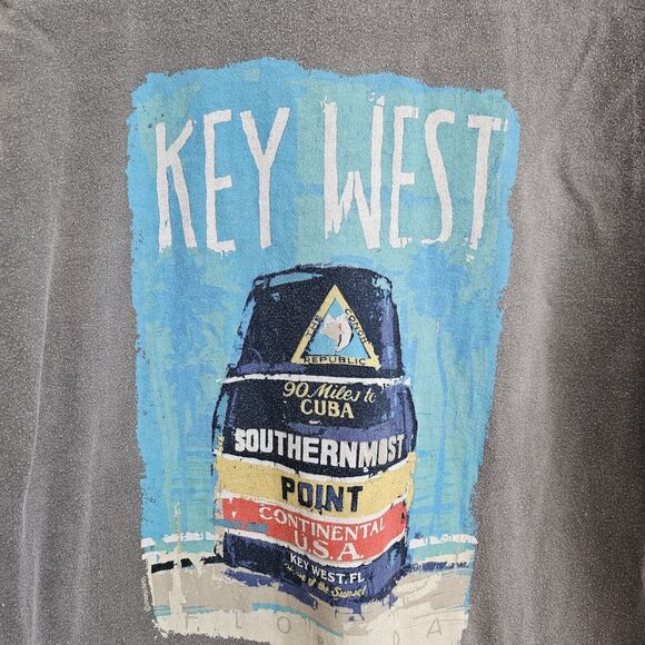 Vtg Crazy Shirts Hawai'i Original The Southernmost Point Key West Short-Sleeve M - Picture 3 of 6